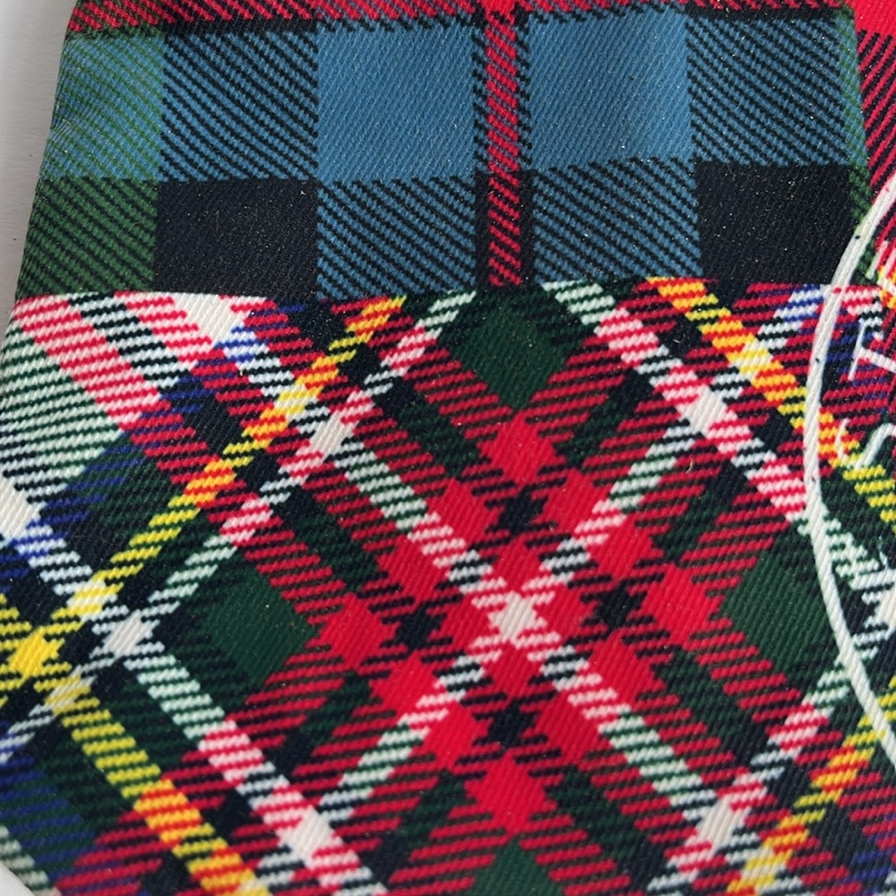 Estee Lauder Makeup Bag Plaid with Pompom Pouch NWOT - Picture 8 of 8